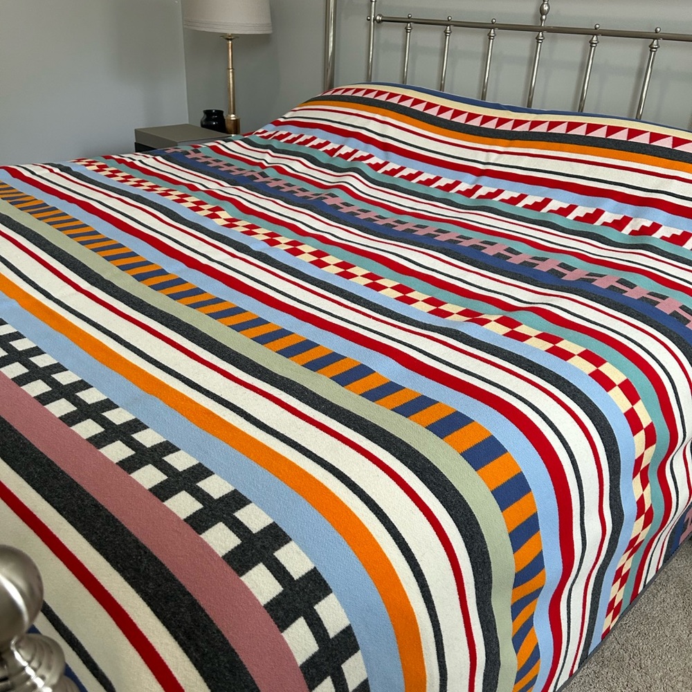 Pendleton King Size Wool Striped Blanket
